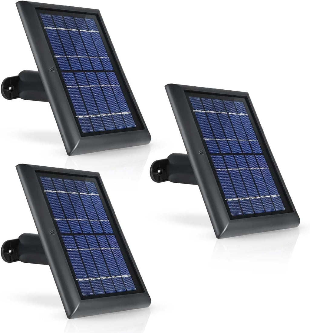 Black Solar Panel with Internal Battery 2-Pack P57590