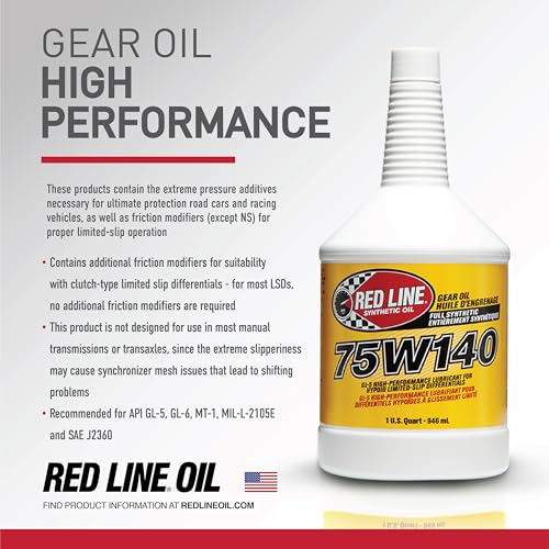 75W140 GL-5 Synthetic Gear Oil - 1 Quart F593
