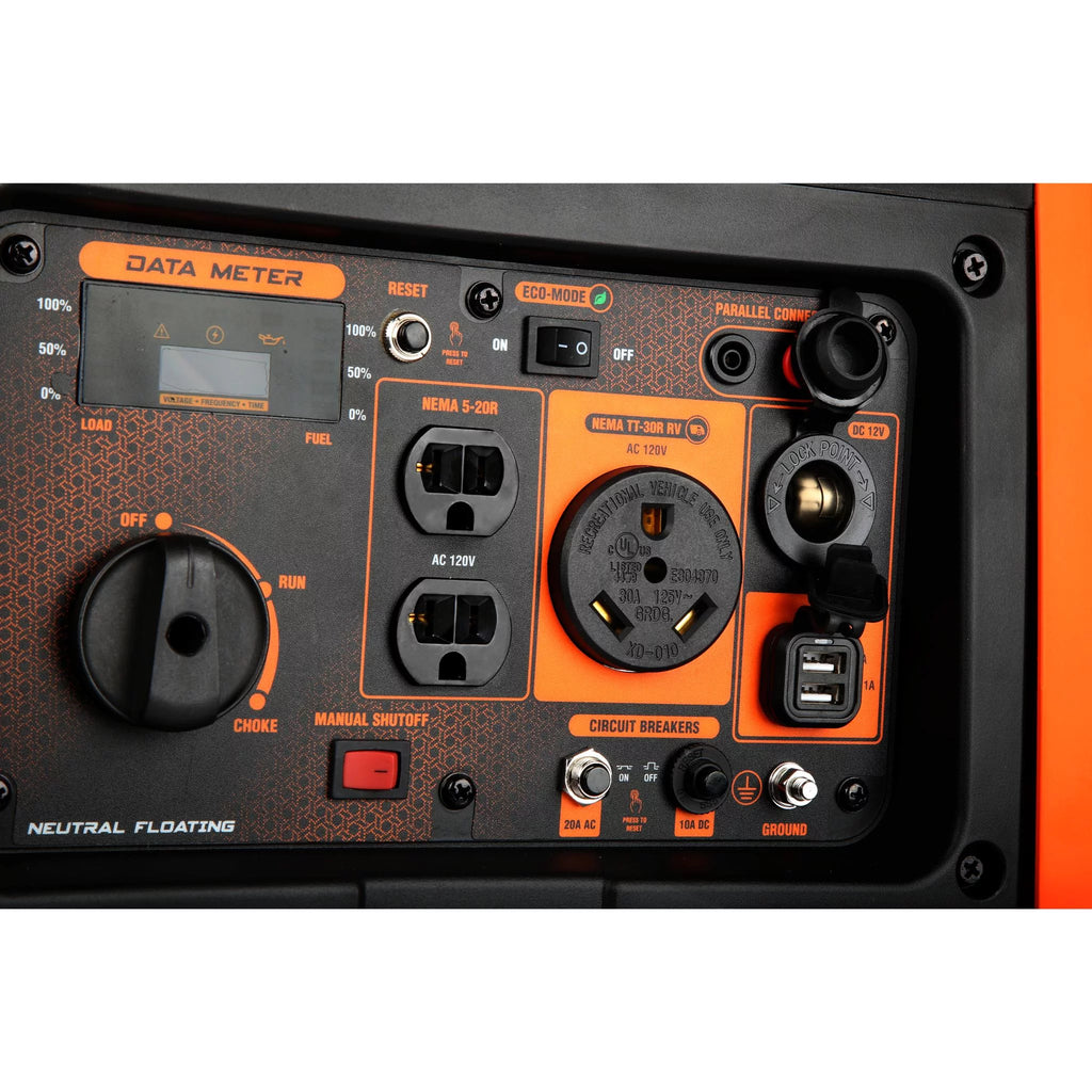 4500-Watt Portable Inverter Generator with Fuel Shut-Off P108182