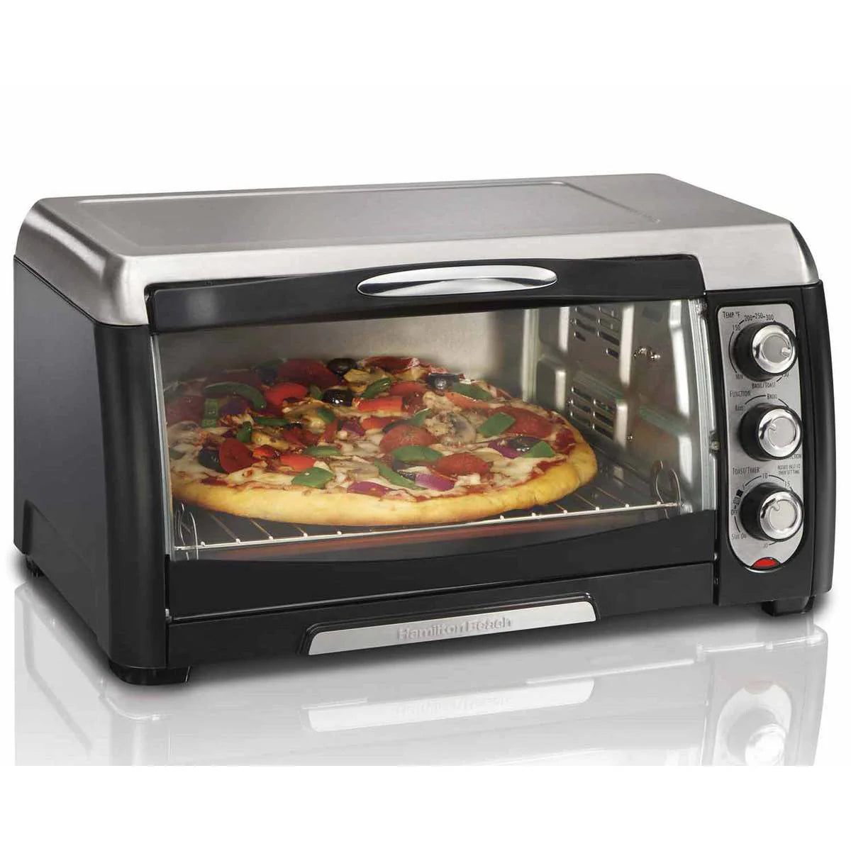 6-slice Convection Black Toaster Oven D6741