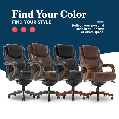 Chestnut Brown Bonded Leather Executive Office Chair D679049