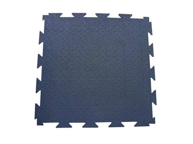 Blue 1/4 in Interlocking Rubber Flooring Tiles 5 Pack B449