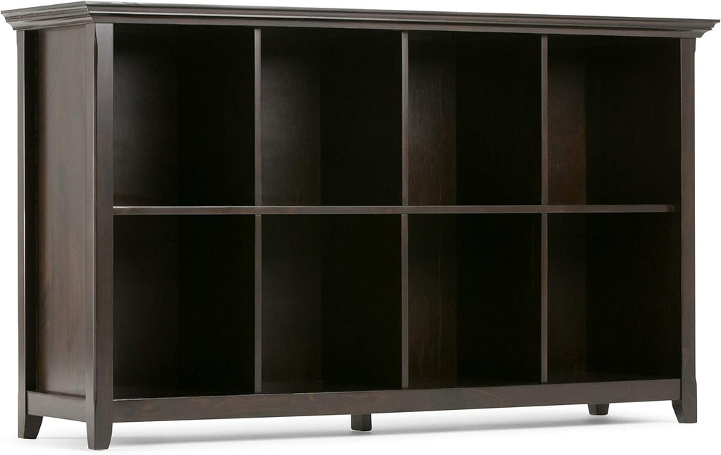 Hickory Brown 8 Cube Solid Wood Bookcase C7241