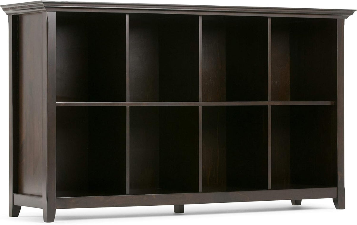 Hickory Brown 8 Cube Solid Wood Bookcase C7241