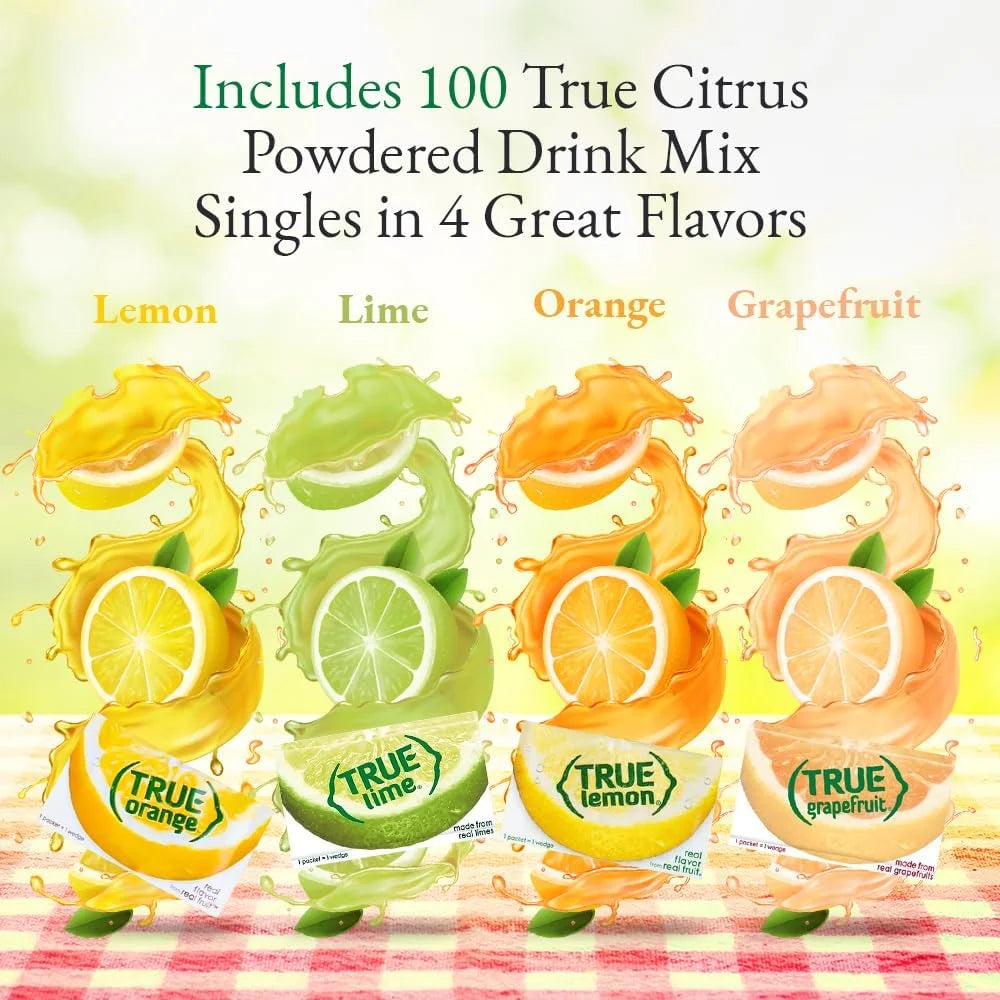 Zero Calorie Unsweetened Powdered Drink Mix Variety Pack, 100 pack I2341