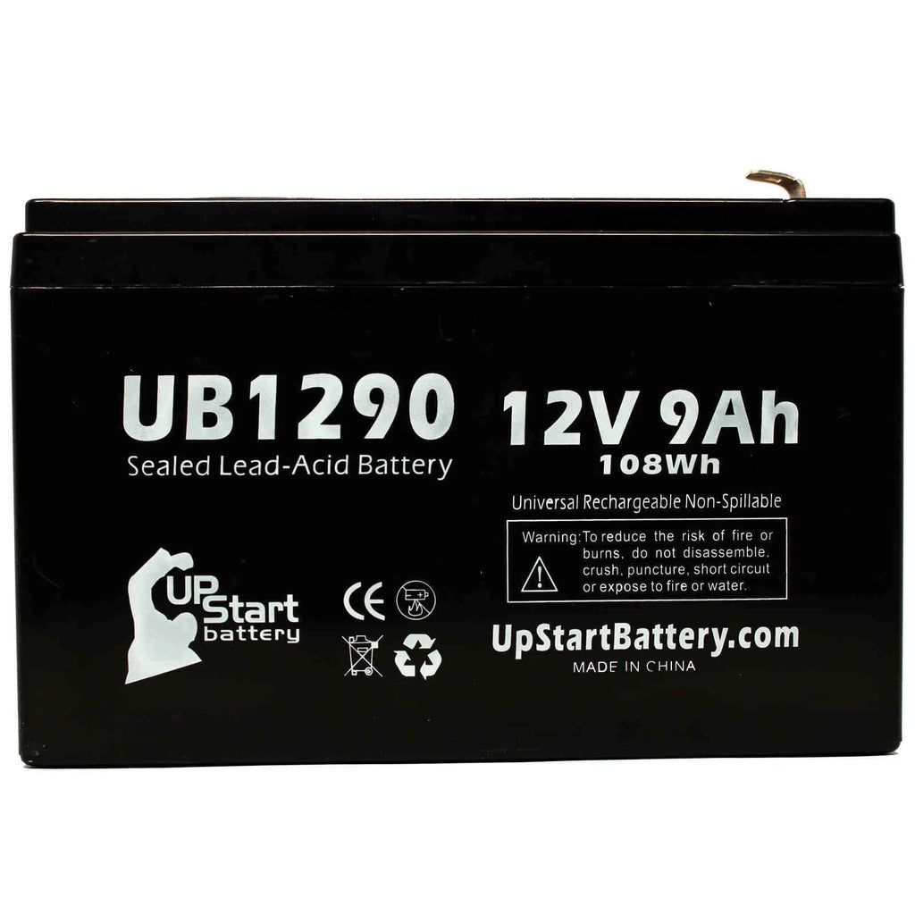 5x Pack Replacement Sealed Lead Acid Battery (12V, 9Ah, 9000mAh, AGM, SLA) with F1 Terminal Adapters S897889