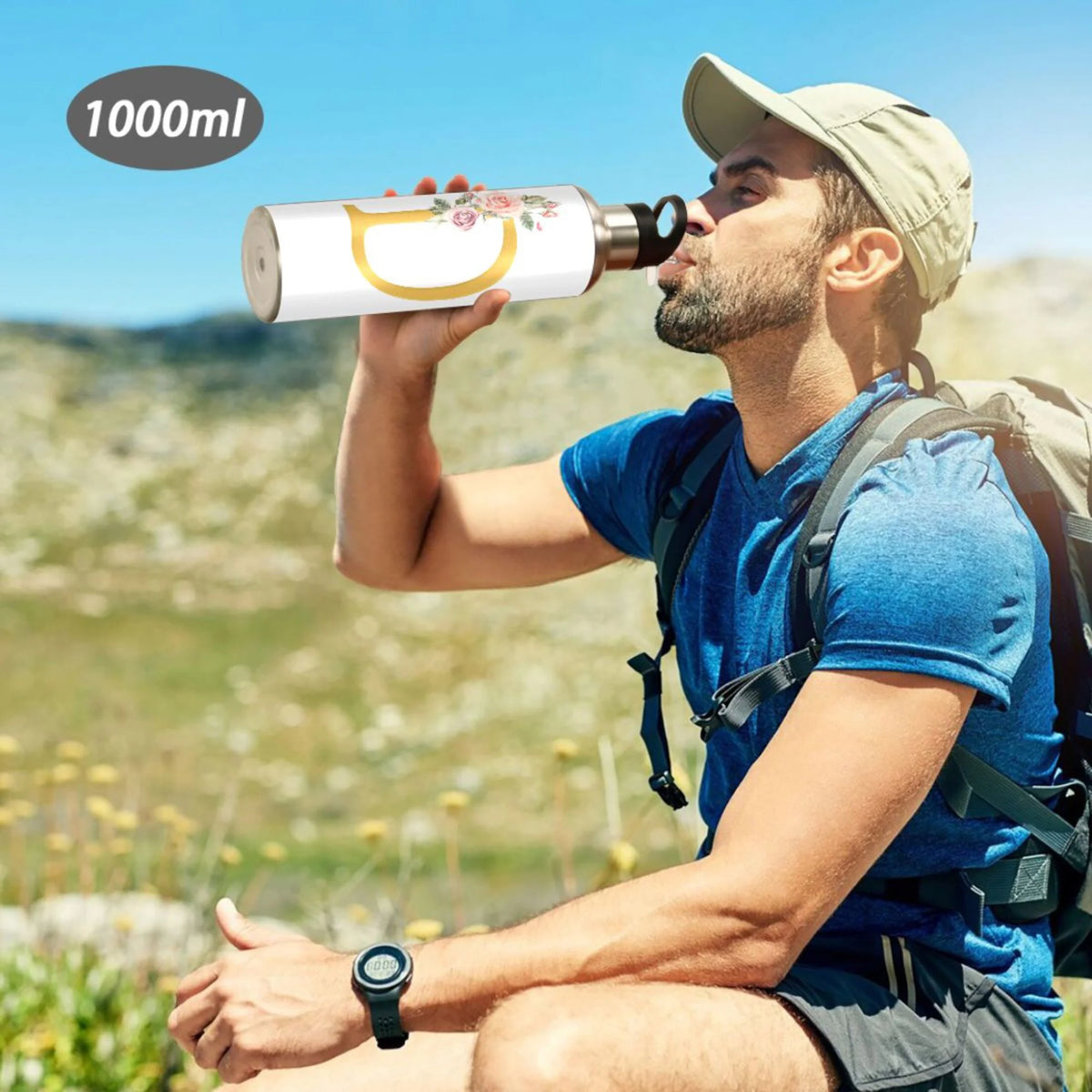 Stainless Steel Insulated Water Bottle with Straw Lid X2545