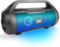 500W 2.0CH Portable Bluetooth Boombox Speaker with AUX Input, USB, SD, FM Radio, 3" Subwoofer, Voice Control, Pack of 2 Z497612