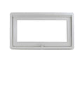 48" x 16" Inward Opening Awning Window White Vinyl Frame K170
