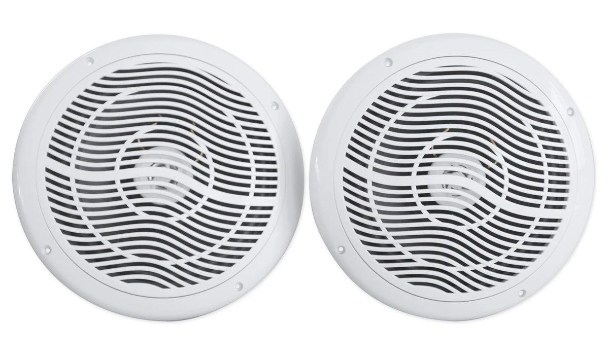 8" 1600w Marine Boat Speakers with Wakeboards Amp Wire Kit N931