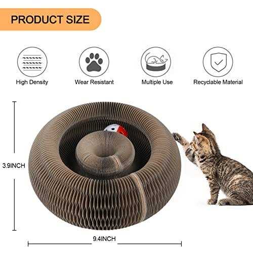 Magic Cats Scratching Board Interactive Scratch Pad Scratcher with Ball O124