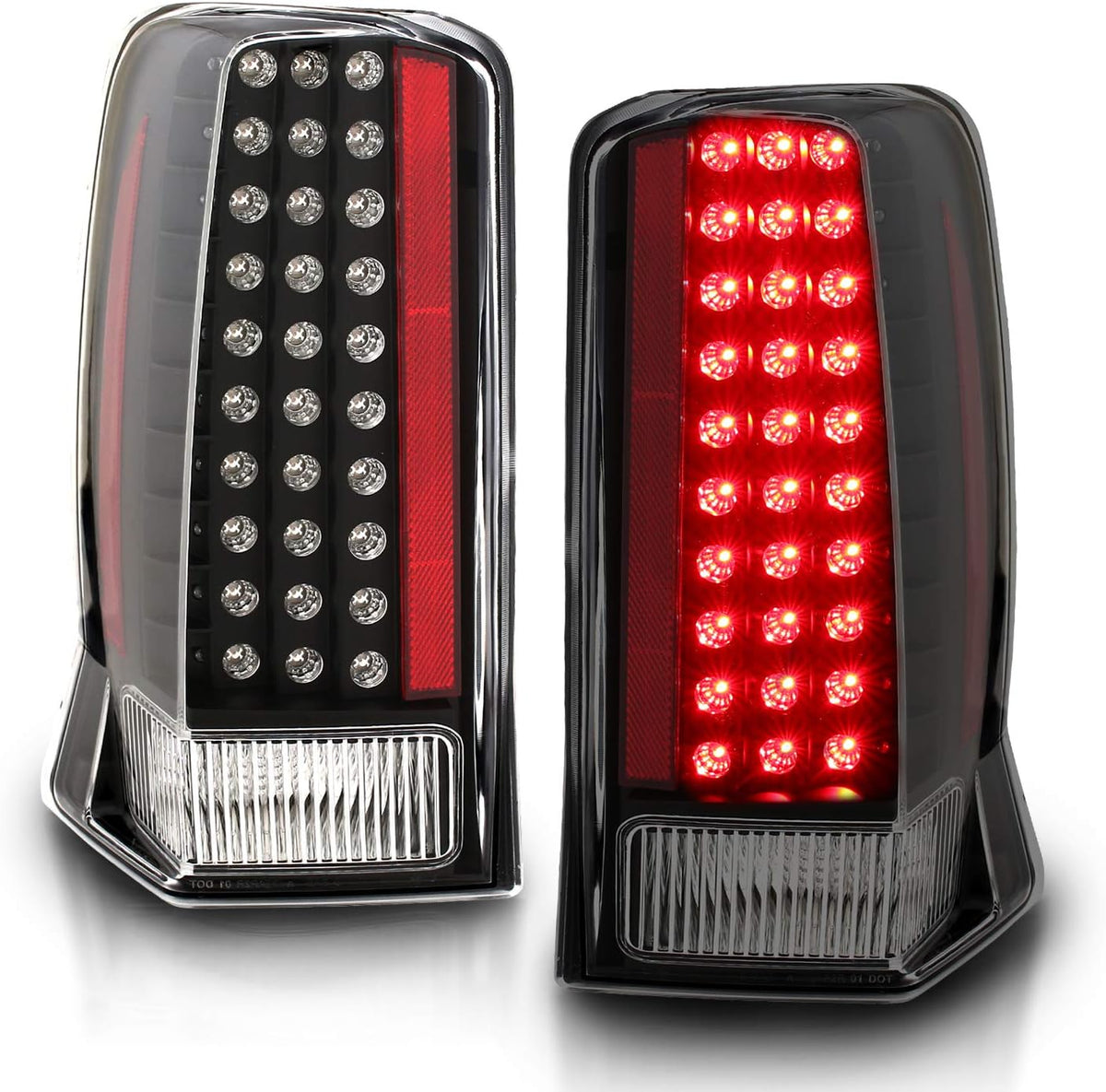 Red/Clear LED Tail Lights Y565