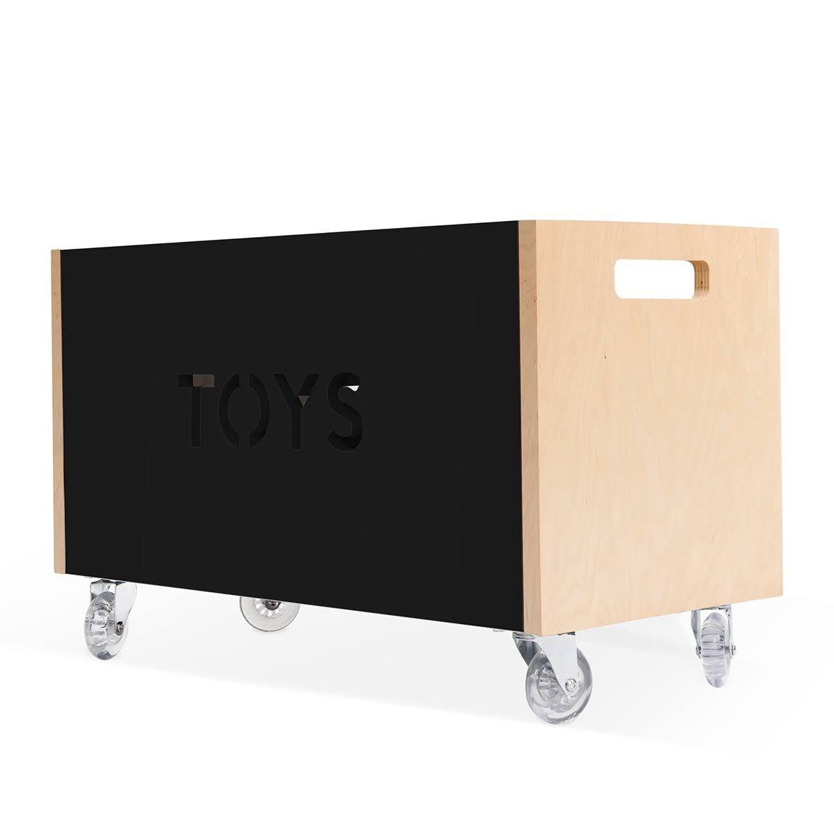 Toy Box Chest on Casters, Birch / White L7882