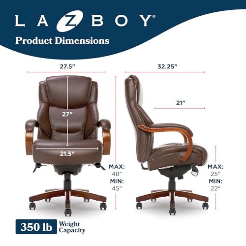 Chestnut Brown Bonded Leather Executive Office Chair D679049