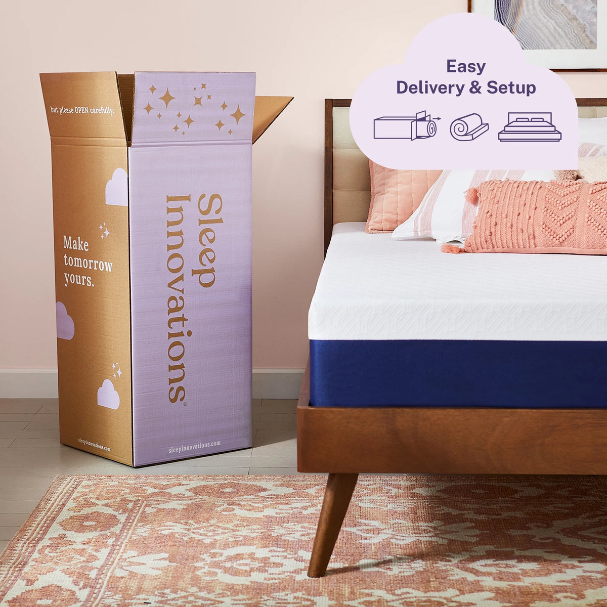 Memory Foam Mattress Queen Medium Firm A890367