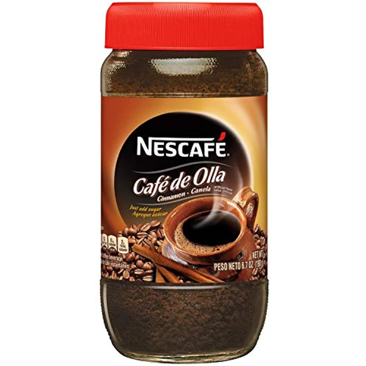 Instant Coffee, Cinnamon, 6.7 Ounce Jar (Pack Of 2) C3144