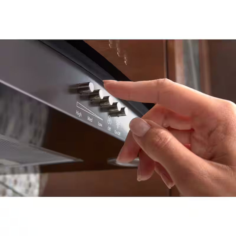 30 in. Black Stainless Wall Mount Range Hood M424079