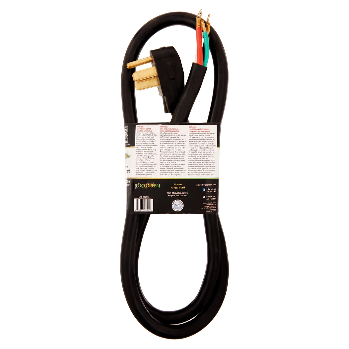 6' 4-Wire Range Cord, 50 Amp D420