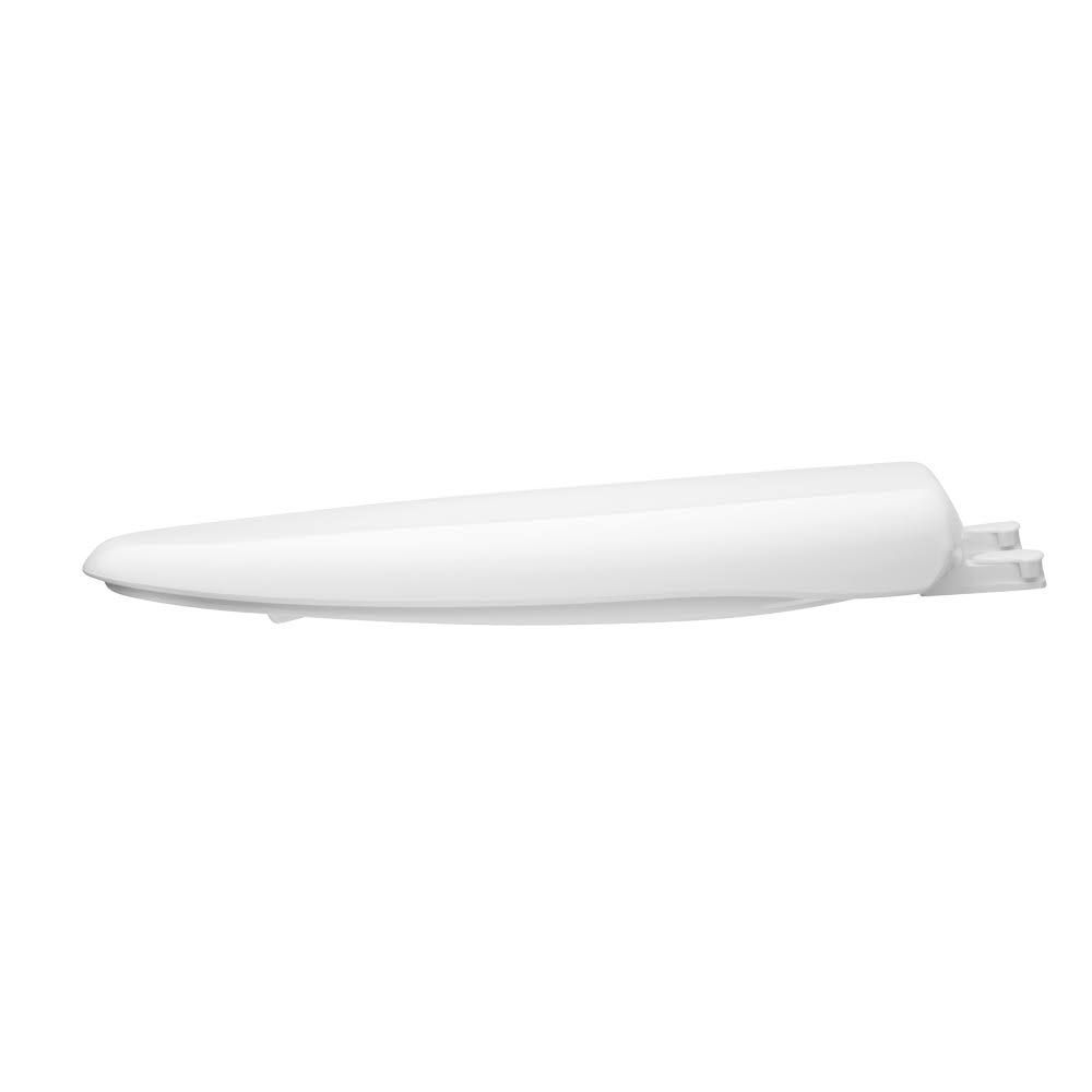 Elongated Plastic Toilet Seat in White E2726