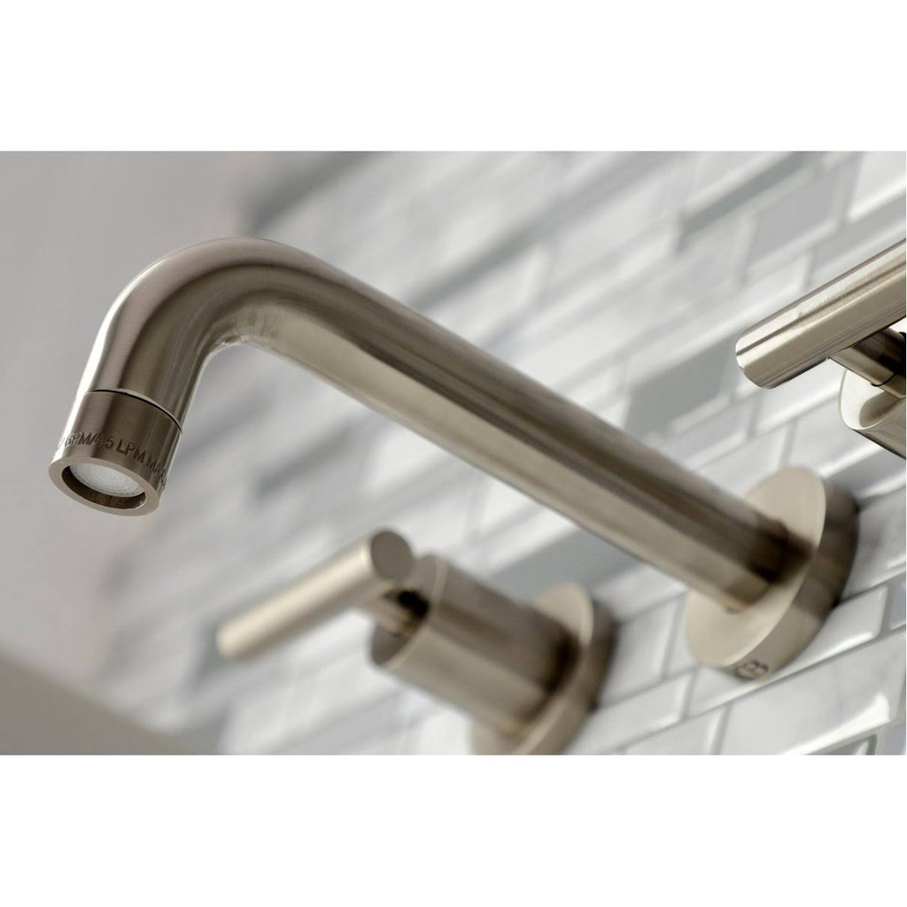 2-Handle Wall Mount Bathroom Faucet, Antique Brass C164657