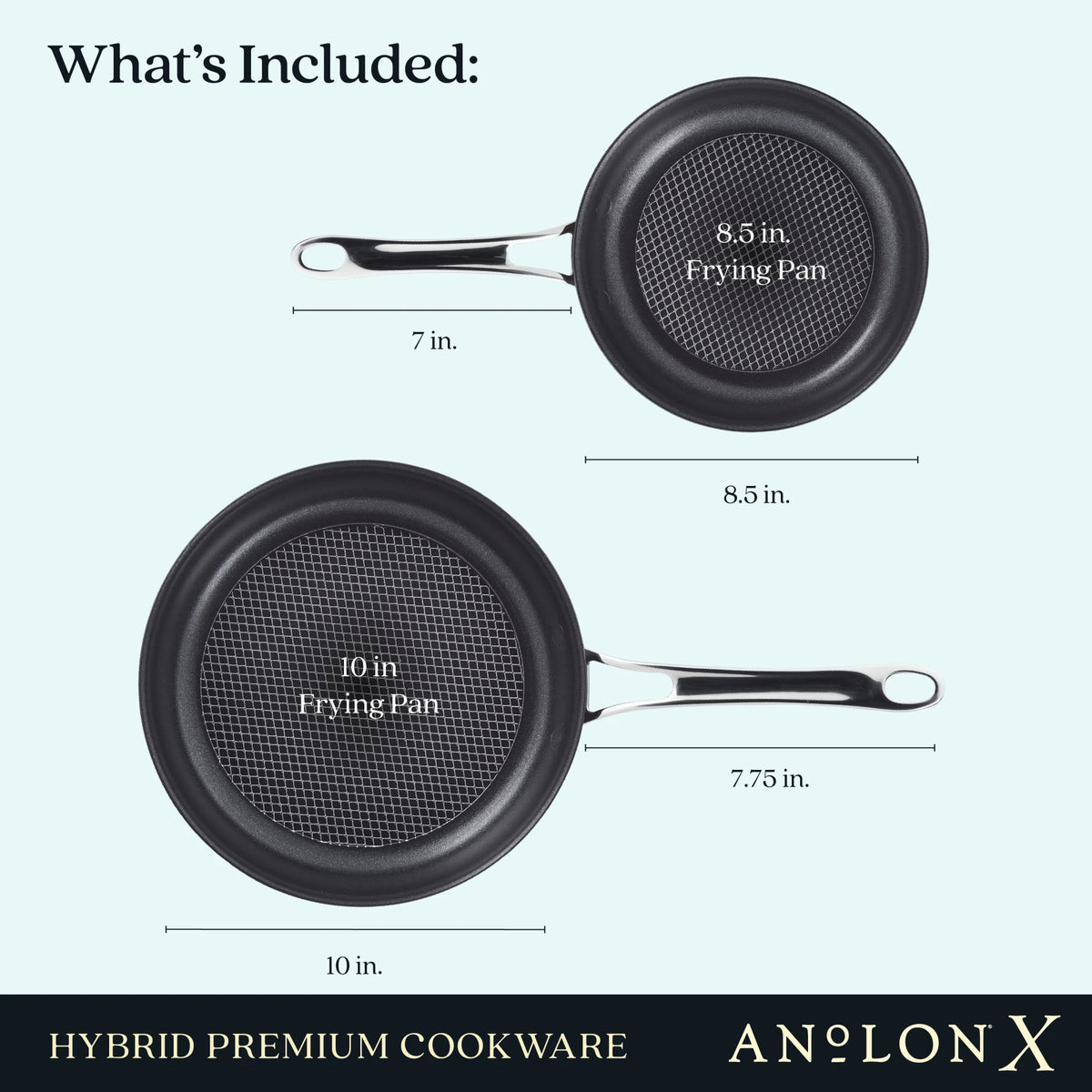 2 Piece Nonstick Induction Frying Pan Set W85559