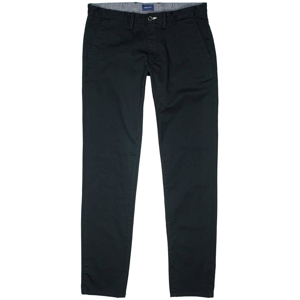 Slim Fit Twill Chinos, Black P553