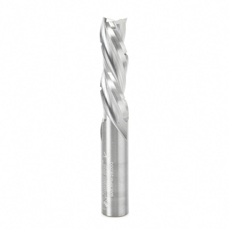 CNC Spiral Roughing 3-Flute Down-Cut Solid Carbide Router Bit, 1/2-Inch Shank N561