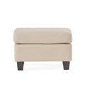 Rectangular Linen Fabric Ottoman V494303