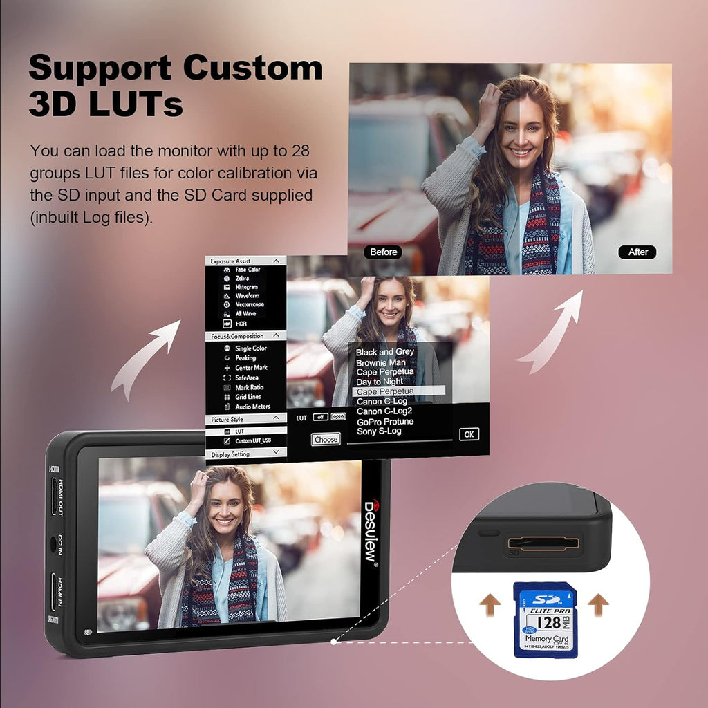 5.5 inch Touch Screen Camera Monitor with HDR E789