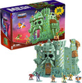 Castle Grayskull Building Set with 3508 Pieces, 6 Poseable Micro Action Figures, 13+ Inches Tall S2055