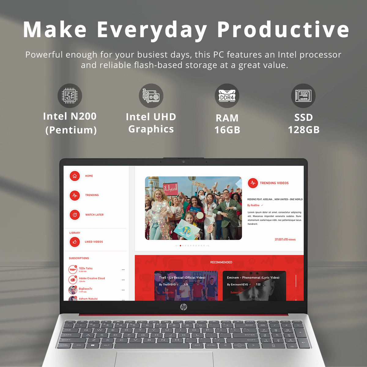 15.6 Laptop with Intel Pentium and 16GB RAM R84544