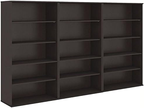 5 Shelf Bookcase in Mocha Cherry E9852