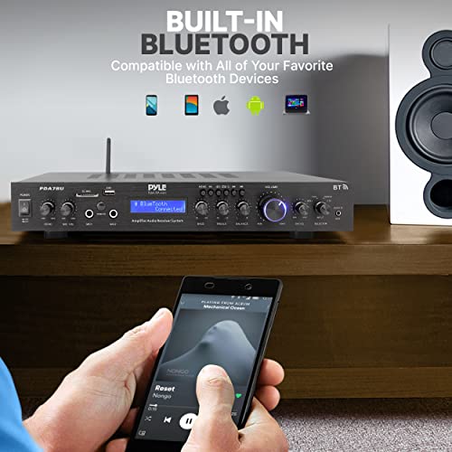 200W 5-Channel Rack Mount Bluetooth Receiver Home Theater Amplifier J664758