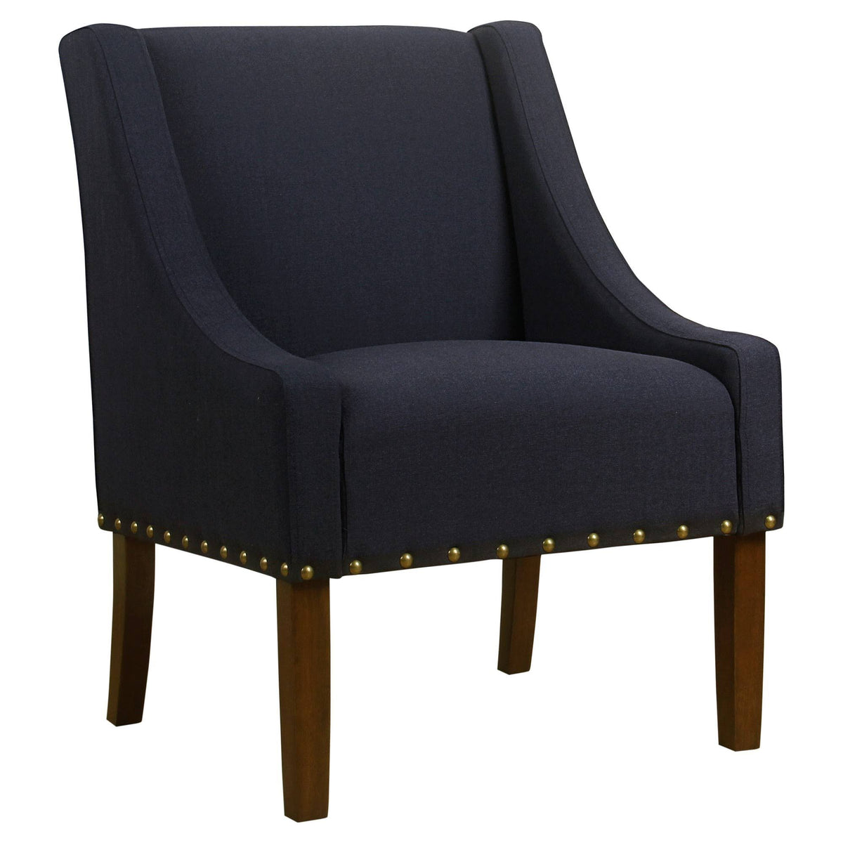 Modern Accent Chair with Nailhead Trim Y648