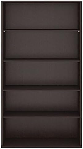 5 Shelf Bookcase in Mocha Cherry E9852
