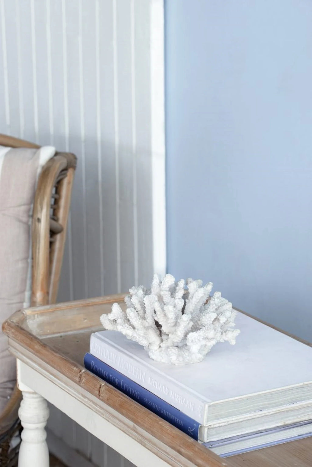 White Faux Coral Sculpture D433