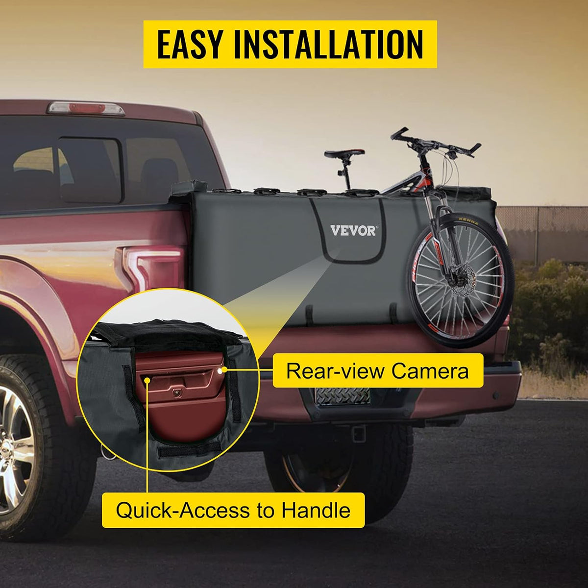 Tailgate Pad for Bikes, Carries UP to 5 Mountain Bikes S847