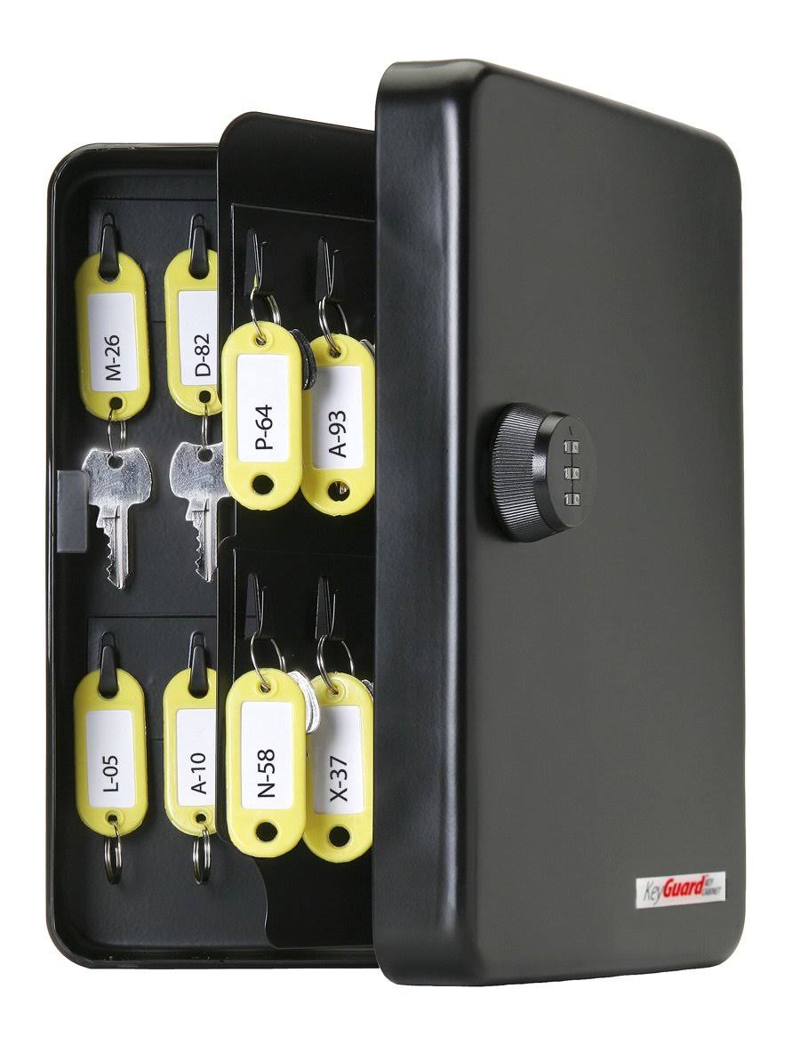 Combination Key Cabinet, 48 Hook, Black I411846