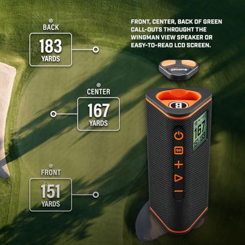 Golf GPS Speaker with LCD Screen and Magnetic Mount T1523