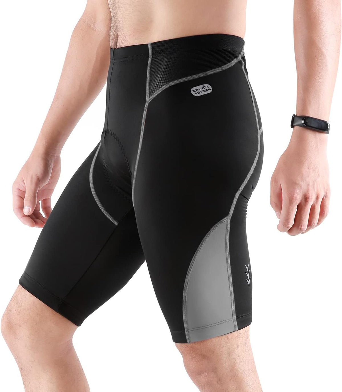 Grey 3D Padded Cycling Shorts I6638