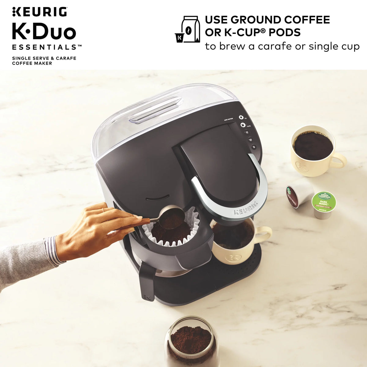 Single Serve & Carafe Coffee Maker X18473