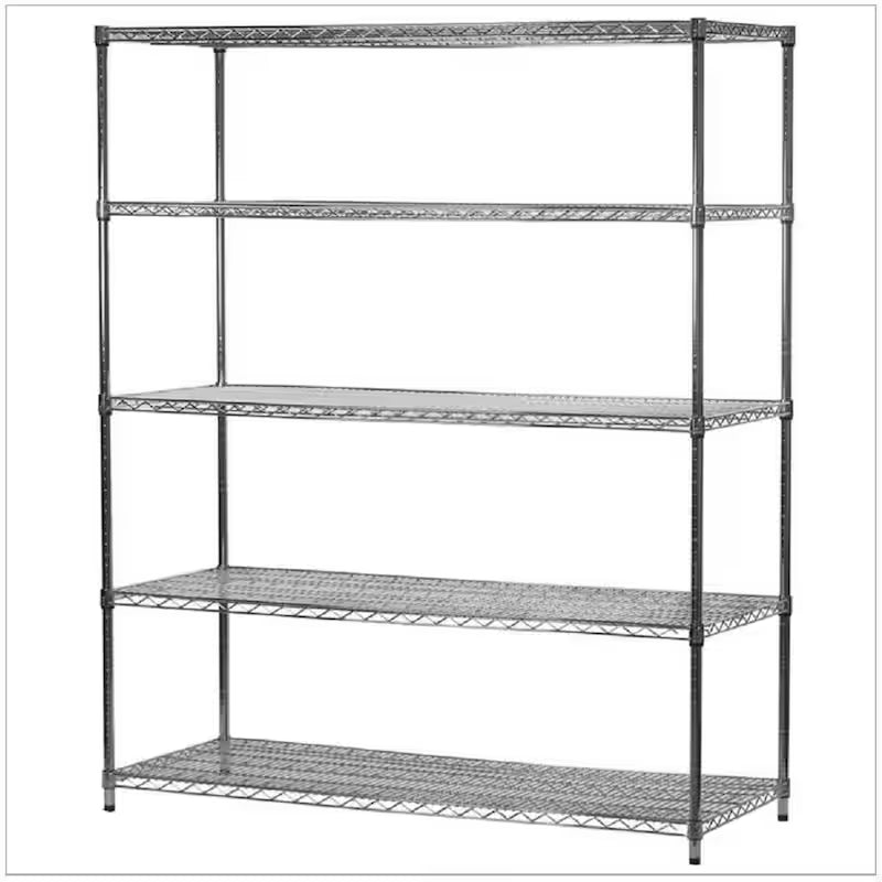 5-Tier Heavy Duty Steel Wire Shelving Unit N8458