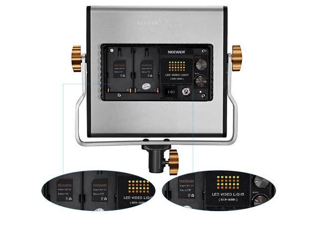 4 Packs Dimmable Bi-Color 480 LED Video Light and Stand Lighting Kit W276749