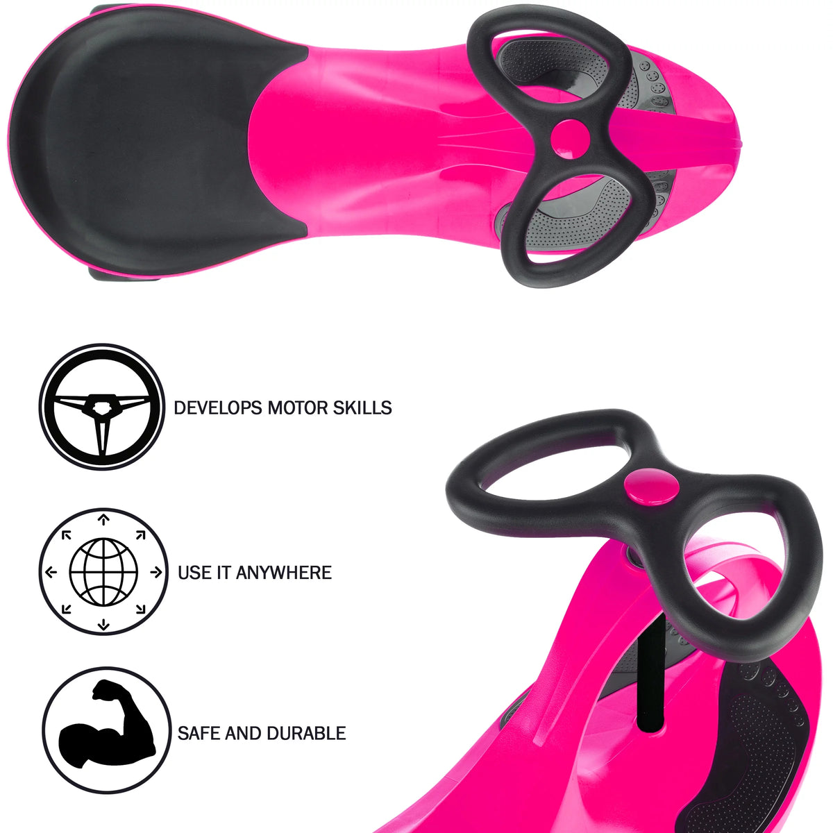 Ride On Toy Twist Swivel Go Hot Pink I96453
