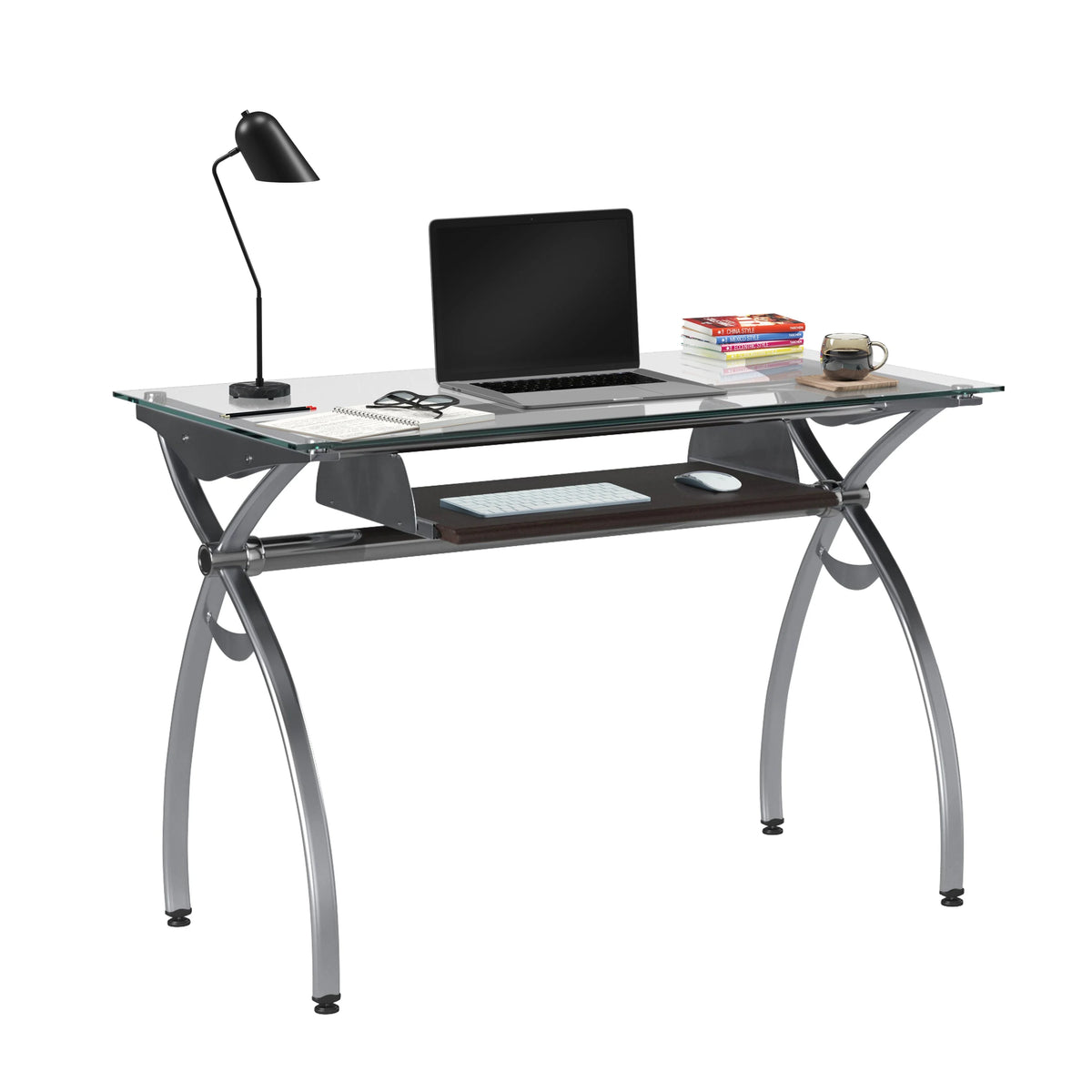 Desk with Pull Out Keyboard Panel W404992