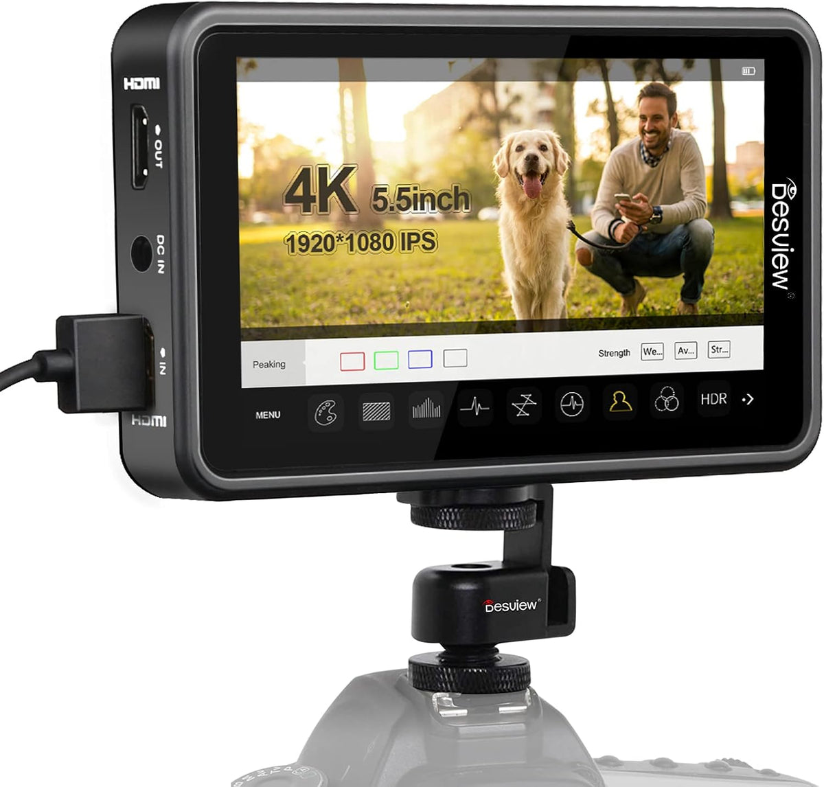 5.5 inch Touch Screen Camera Monitor with HDR E789