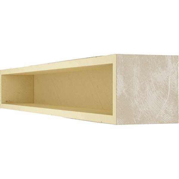 White Washed Faux Wood Fireplace Mantel E154976