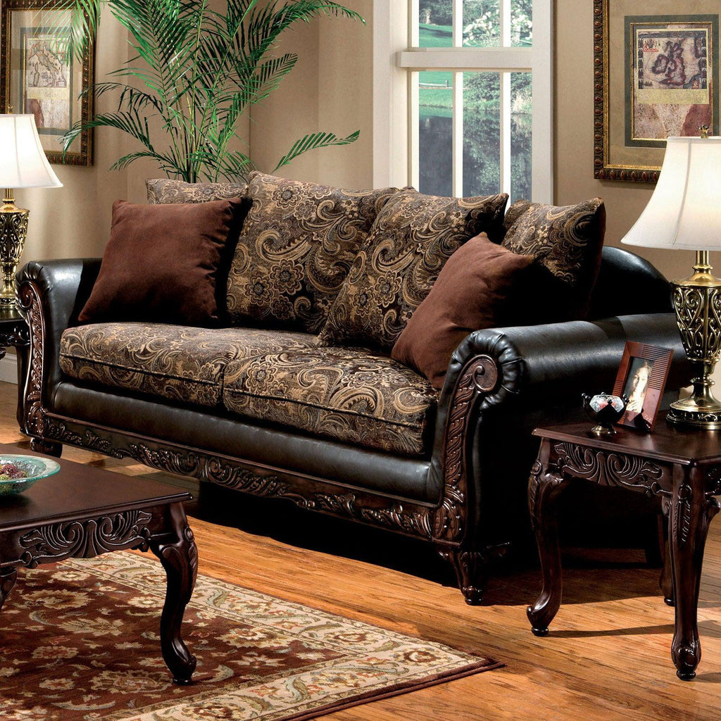 Brown & Espresso 5pcs Living Room Set K64307