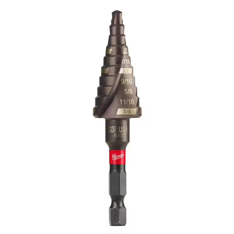 3/16 in. - 3/4 in. Titanium Step Drill Bit P695