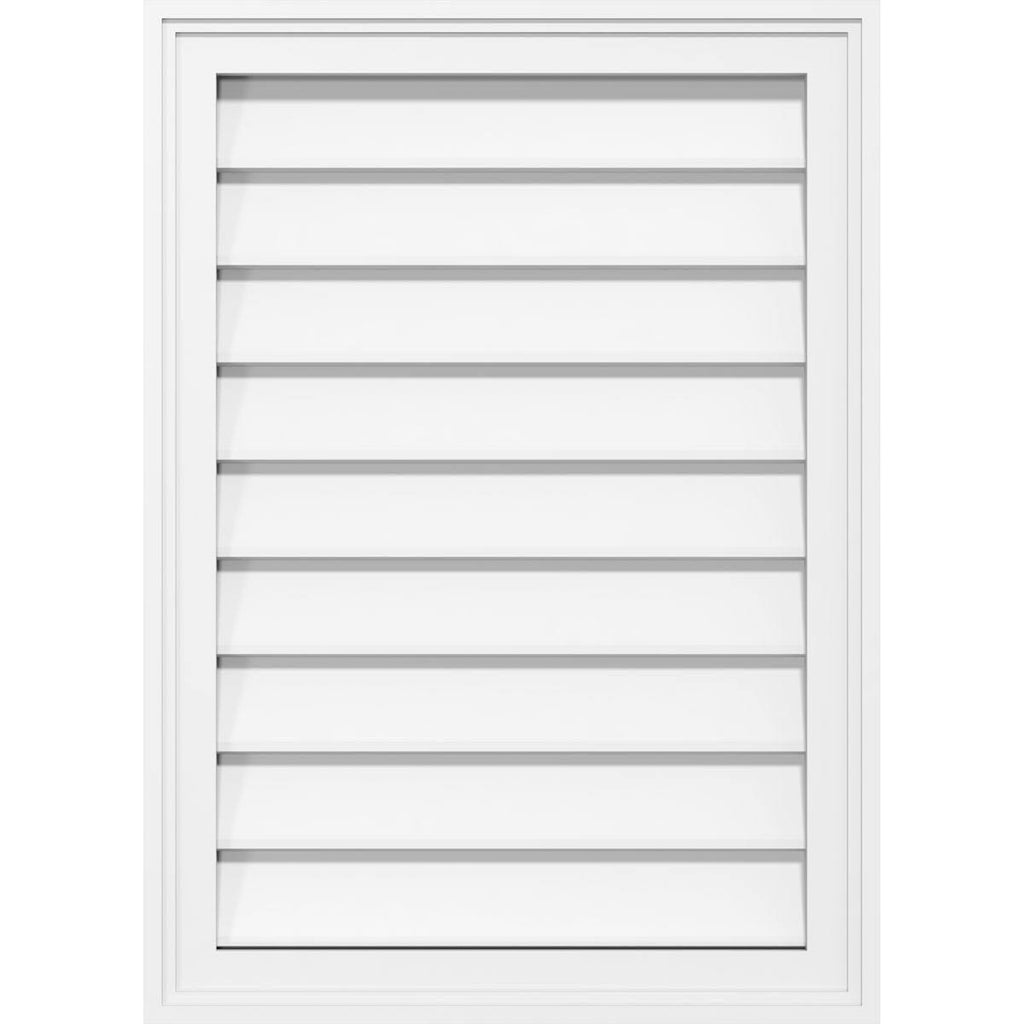 PVC Gable Vent with Brickmold L647